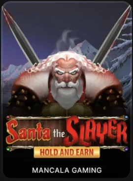 Santa the Slayer Hold and Earn -kolikkopeli Bigluckyn valikoimassa